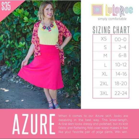 LuLaRoe Azure Skirt Triangle Geometric Print Small - Picture 6 of 6